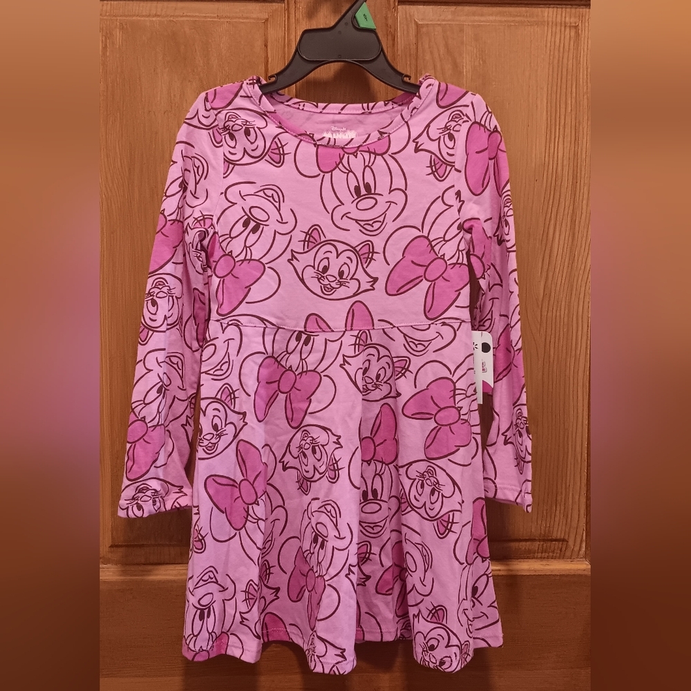 NWT  Pink Disney Minnie Mouse Dress Girls Size: 5t